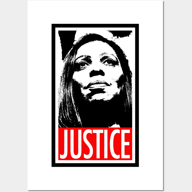 Tish James - Justice - LETITIA JAMES Wall Art by Tainted